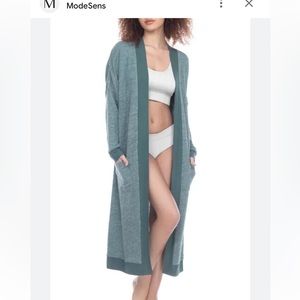 Honeydew, oversized cardigan, leisure lover in Laurel, green duster